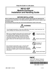 NEC N8141-62F Installation And Handling Manual