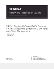 NETGEAR GS724TPP Hardware Installation Manual