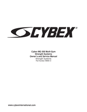 Cybex MG 500 Owner's And Service Manual