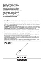 Dolmar PS-CS 1 Original Instruction Manual