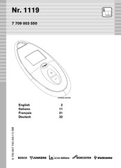 Bosch Junkers 1119 Manual