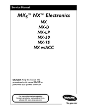 Invacare MK5 NX-75 Service Manual