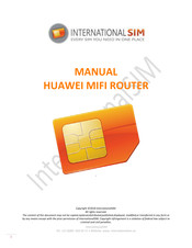 Huawei E5330 3G Mifi Manual