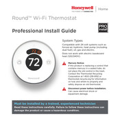 Honeywell Round Professional Install Manual