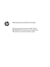 HP Chromebook Enterprise x360 14E G1 Maintenance And Service Manual
