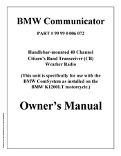 BMW 99 99 0 006 072 Owner's Manual