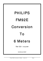 Philips FM92E Manual