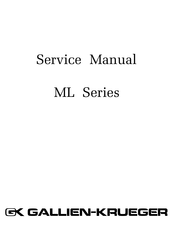 Gallien-Krueger ML Series Service Manual