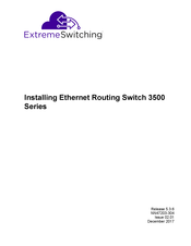 Extreme Networks Extreme Switching 3500 Series Installation Manual