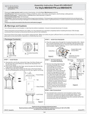 Quoizel MBH8407PN Assembly Instruction Sheet