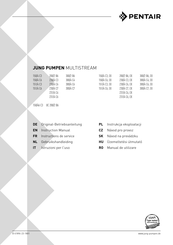 Pentair Jung Pumpen MultiStream 300/2 B6.EX Instruction Manual