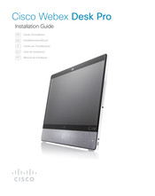 Cisco Webex Desk Pro Installation Manual