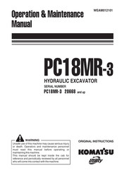 Komatsu PC18MR-3 Operation & Maintenance Manual