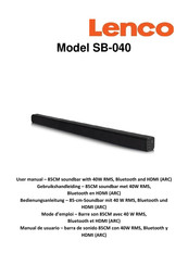Lenco SB-040 User Manual