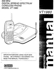 VTech VT 1980 Instruction Manual