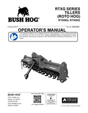 Bush Hog RTXG Series Operator's Manual