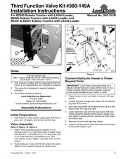 Land Pride 380-149A Installation Instructions