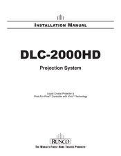 Runco DLC-2000HD Installation Manual