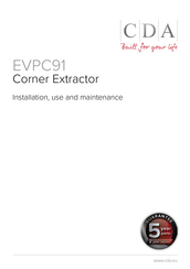 Cda EVPC91 Installation, Use And Maintenance Manual