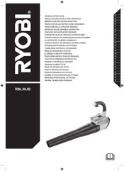 Ryobi RBL36JB Original Instructions Manual