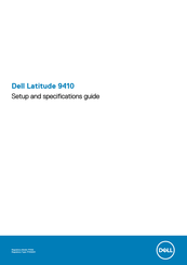 Dell Latitude 9410 Setup And Specifications Manual