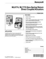 Honeywell ML6174 Series Manual