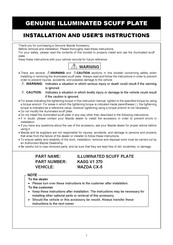 Mazda KA0G V1 370 Installation And User Instruction Manual