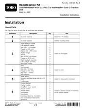 Toro 30667 Installation Instructions Manual