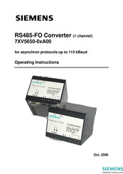 Siemens RS485-FO Operating Instructions Manual