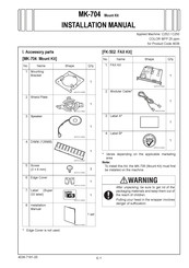 Konica Minolta MK-704 Installation Manual