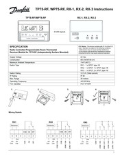 Danfoss WP75-RF Instructions