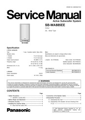 Panasonic SB-WA885EE Service Manual