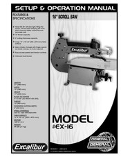Excalibur EX-16 Setup & Operation Manual