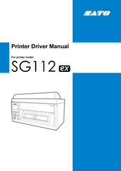SATO SG112-ex Driver Manual