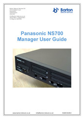 Panasonic NS700 Manager User Manual