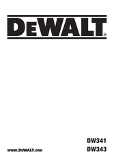 DeWalt DW343 Original Instructions Manual