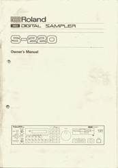 Roland S-220 Owner's Manual