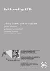 Dell PowerEdge R830 Quick Start Manual