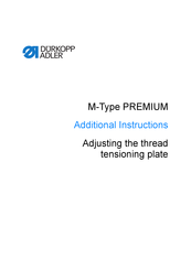 DURKOPP ADLER M-Type Premium Series Additional Instructions