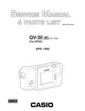 Casio QV-30 Service Manual & Parts List