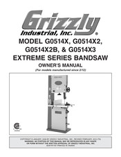 Grizzly G0514X2B Owner's Manual