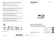 Sony BDV-F500 Manual