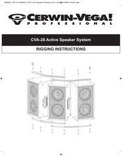 Cerwin-Vega Professional CVA-28 Rigging Instructions