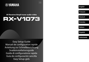 Yamaha RX-V1073 Easy Setup Manual