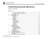 Sony Ericsson T658 Troubleshooting Manual, Mechanical