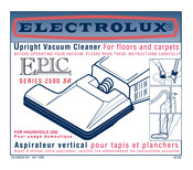 Electrolux 2500 SR Manual