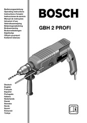 Bosch GBH 2 PROFI Operating Instructions Manual