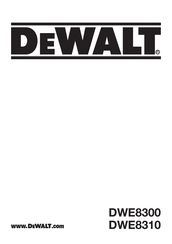 DeWalt DWE8310 Original Instructions Manual