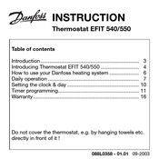 Danfoss EFIT 540 Instruction Manual