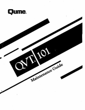 Qume QVT 101 Maintenance Manual